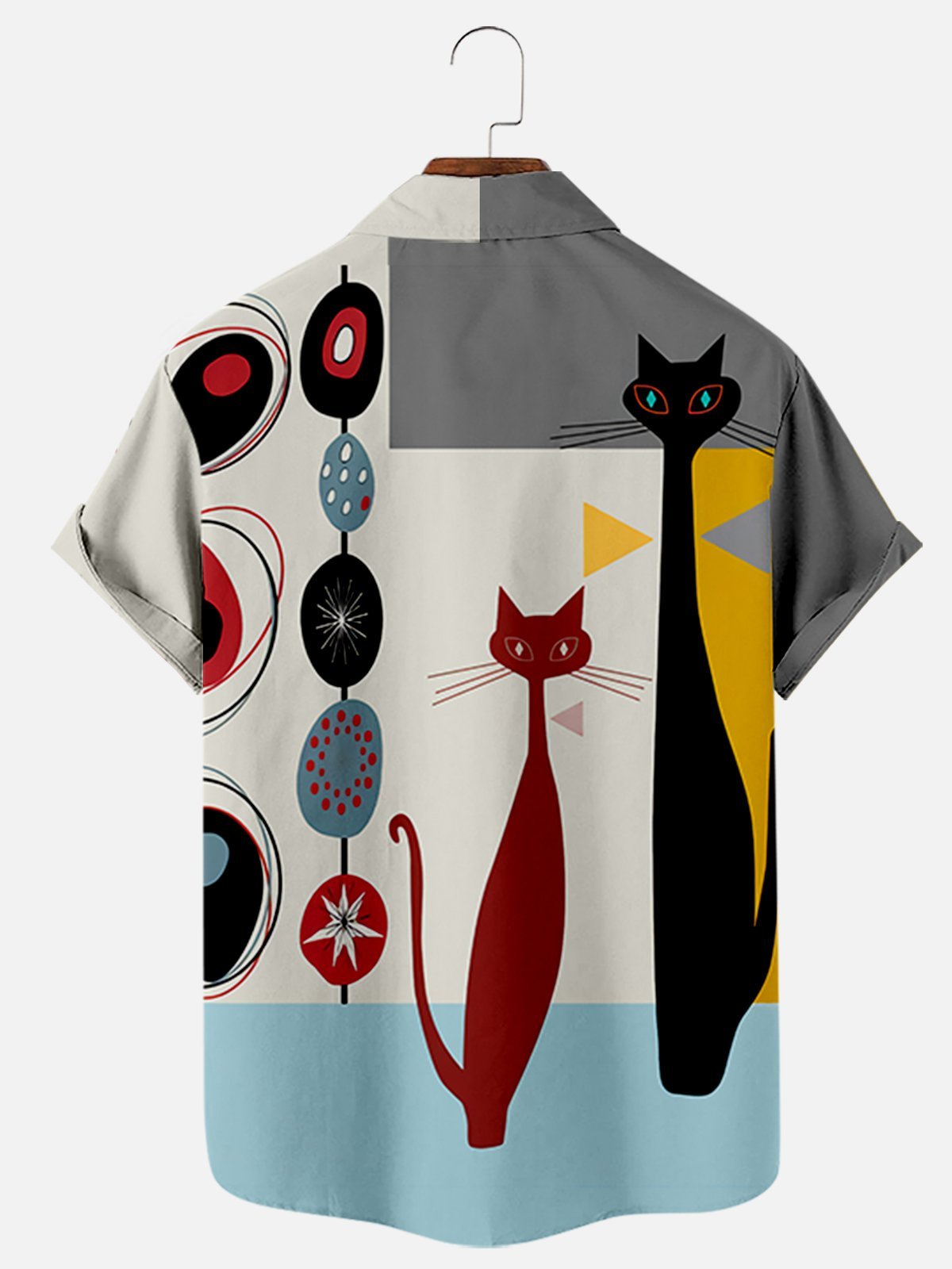 Printed Shirt Collar Vintage Shirts