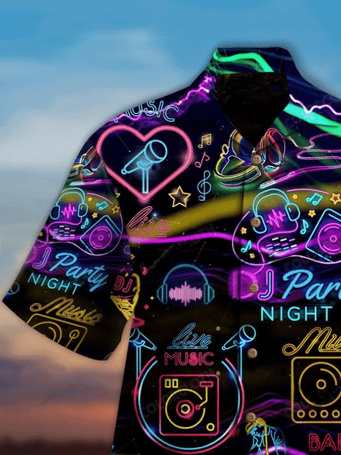 Men's Life Is Better With Dj Neon Hawaiian Shirt