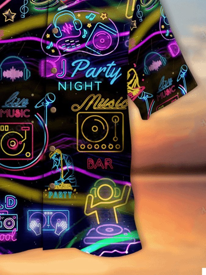 Men's Life Is Better With Dj Neon Hawaiian Shirt