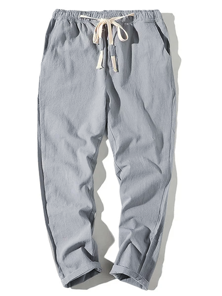 Casual Cotton And Linen Casual Casual Pants