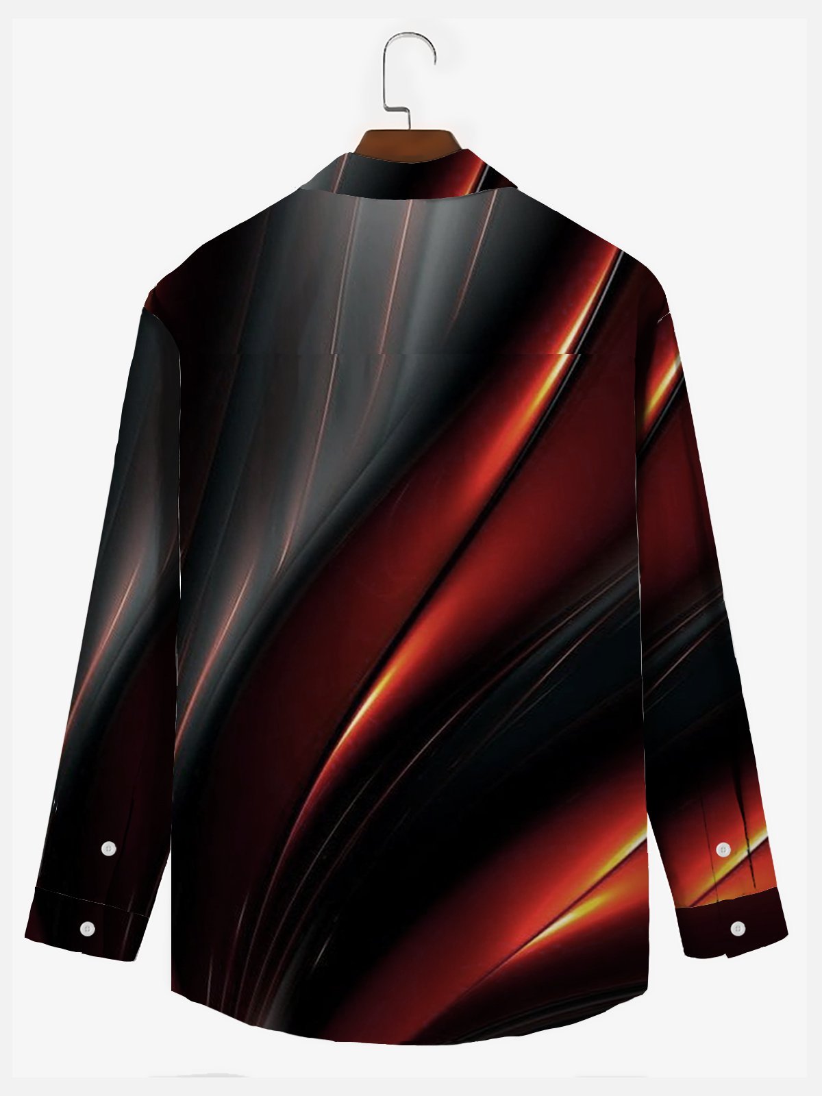 Men's Urban Fashion Shirts Gradient Art Anti-Wrinkle Plus Size Tops