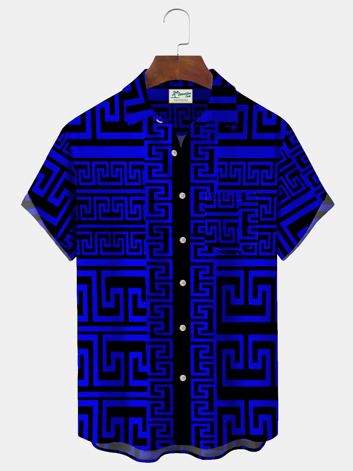  Neon Ethnic Aztec Pattern Retro Bowling Hawaiian Shirt Oversized Vacation Aloha Shirt