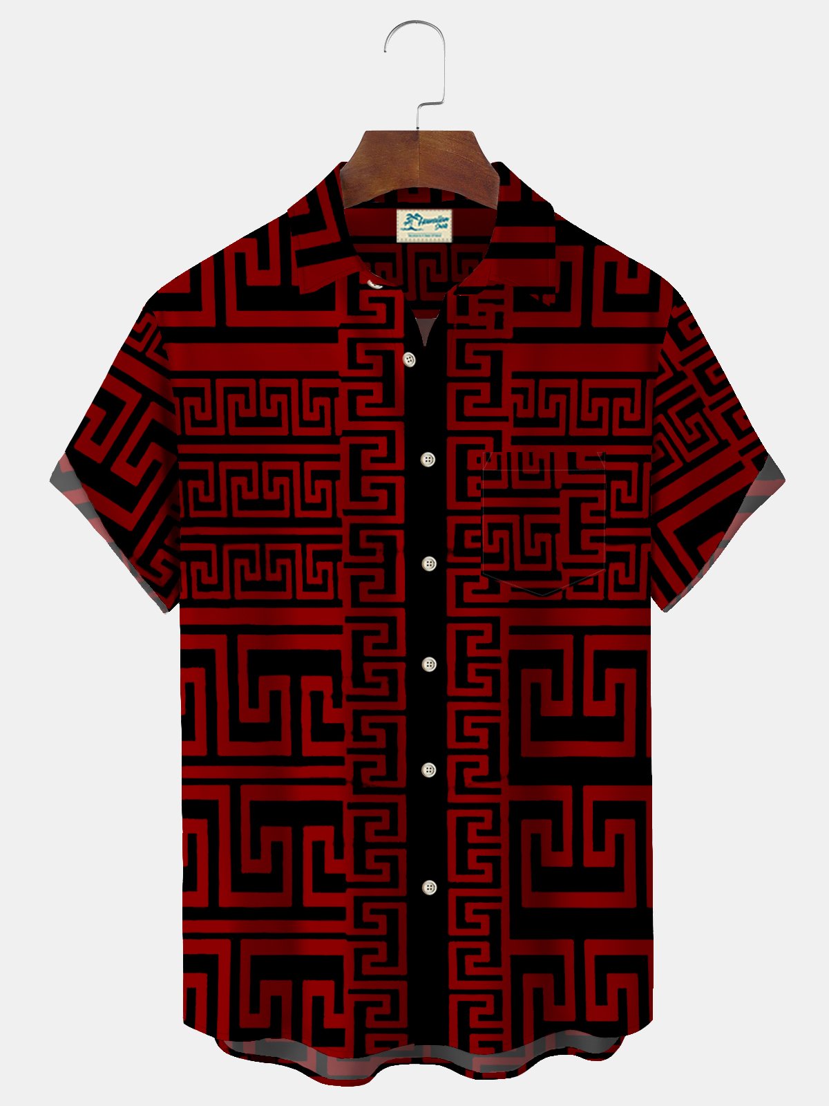  Neon Ethnic Aztec Pattern Retro Bowling Hawaiian Shirt Oversized Vacation Aloha Shirt