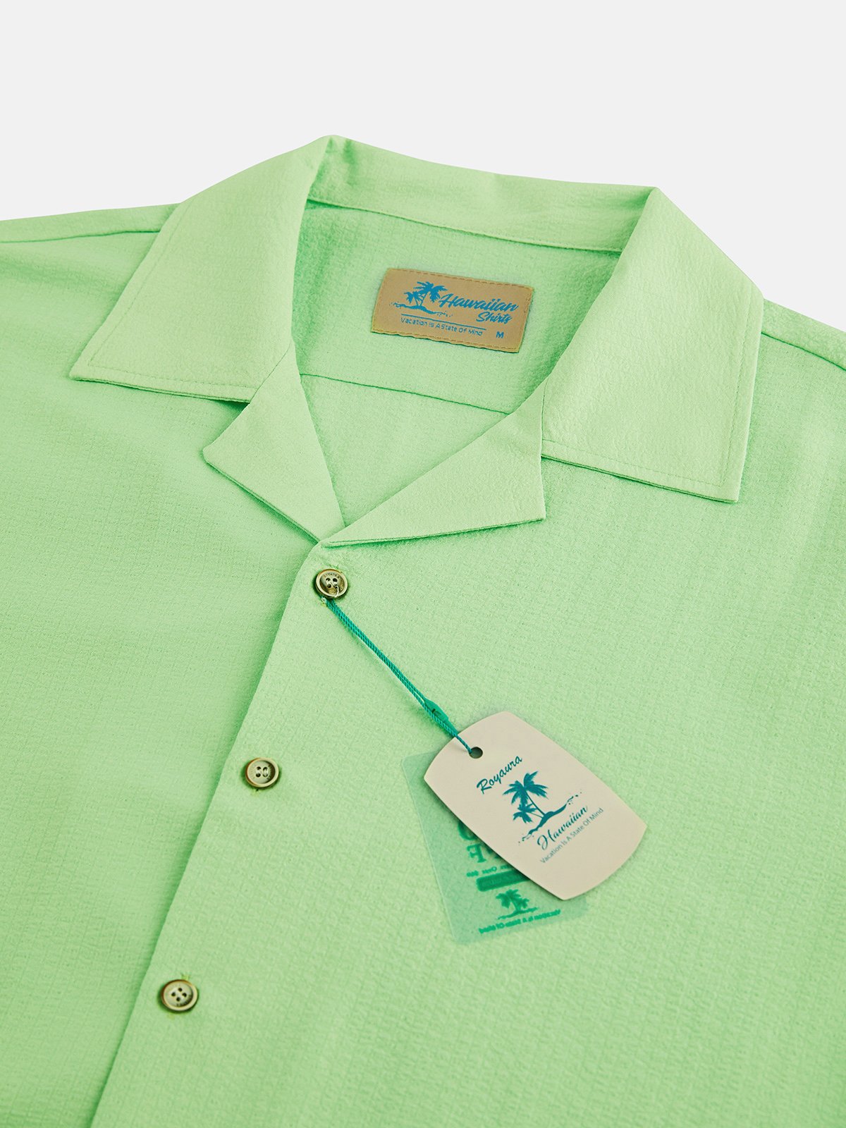 Men's Plain Seersucker Wrinkle Free Casual Shirts Multicolor Basic Tops