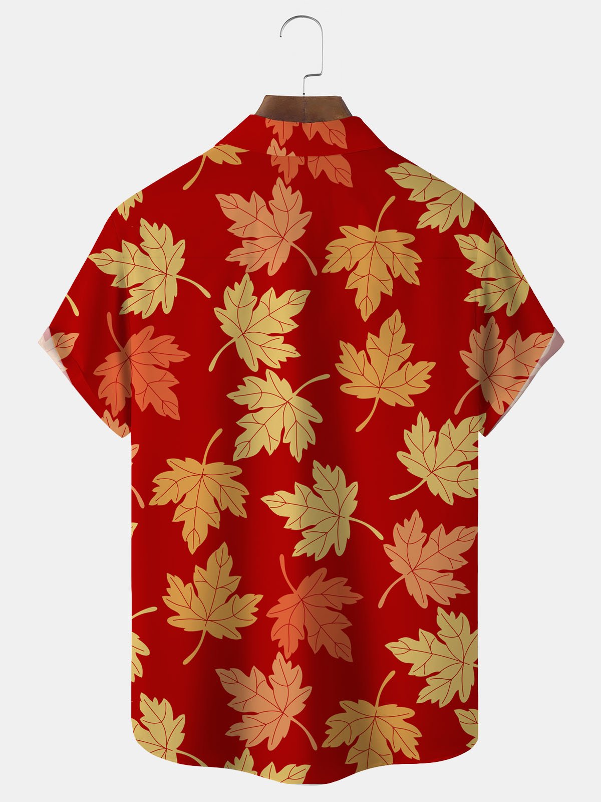 Canada Maple Leaf Chest Pocket Short Sleeves Casual Shirts