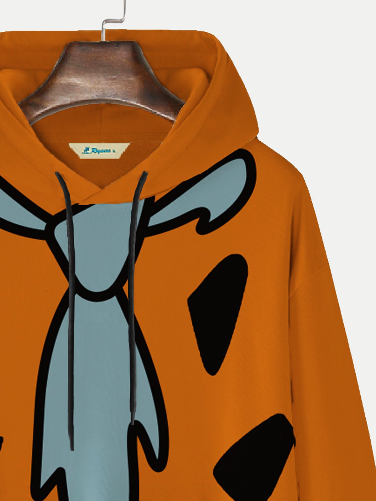 JoyMitty 50's Retro Cartoon Orange Men's Hoodies Pocket Hoodie Stretch Plus Size Art Fun Sweatshirts