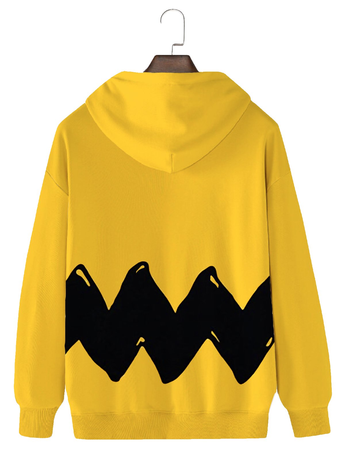 JoyMitty 50's Retro Cartoon Yellow Men's Hoodies Pocket Hoodie Stretch Plus Size Art Fun Sweatshirts