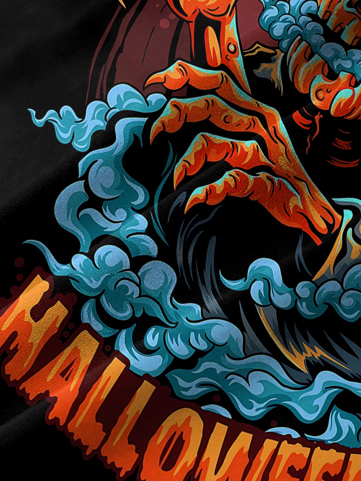 Halloween Pumpkin Monster Black Men's Casual Shirts Stretch Oversized Aloha Camp Button Down Shirts