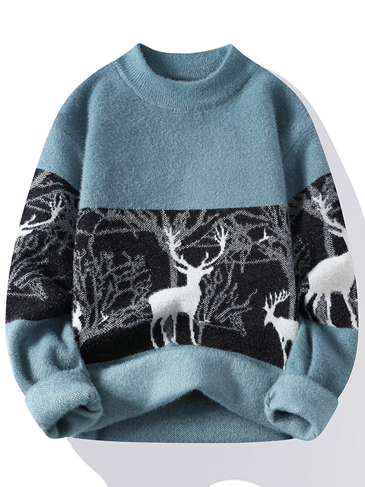 JoyMitty Men's Christmas Jacquard Warm Sweater
