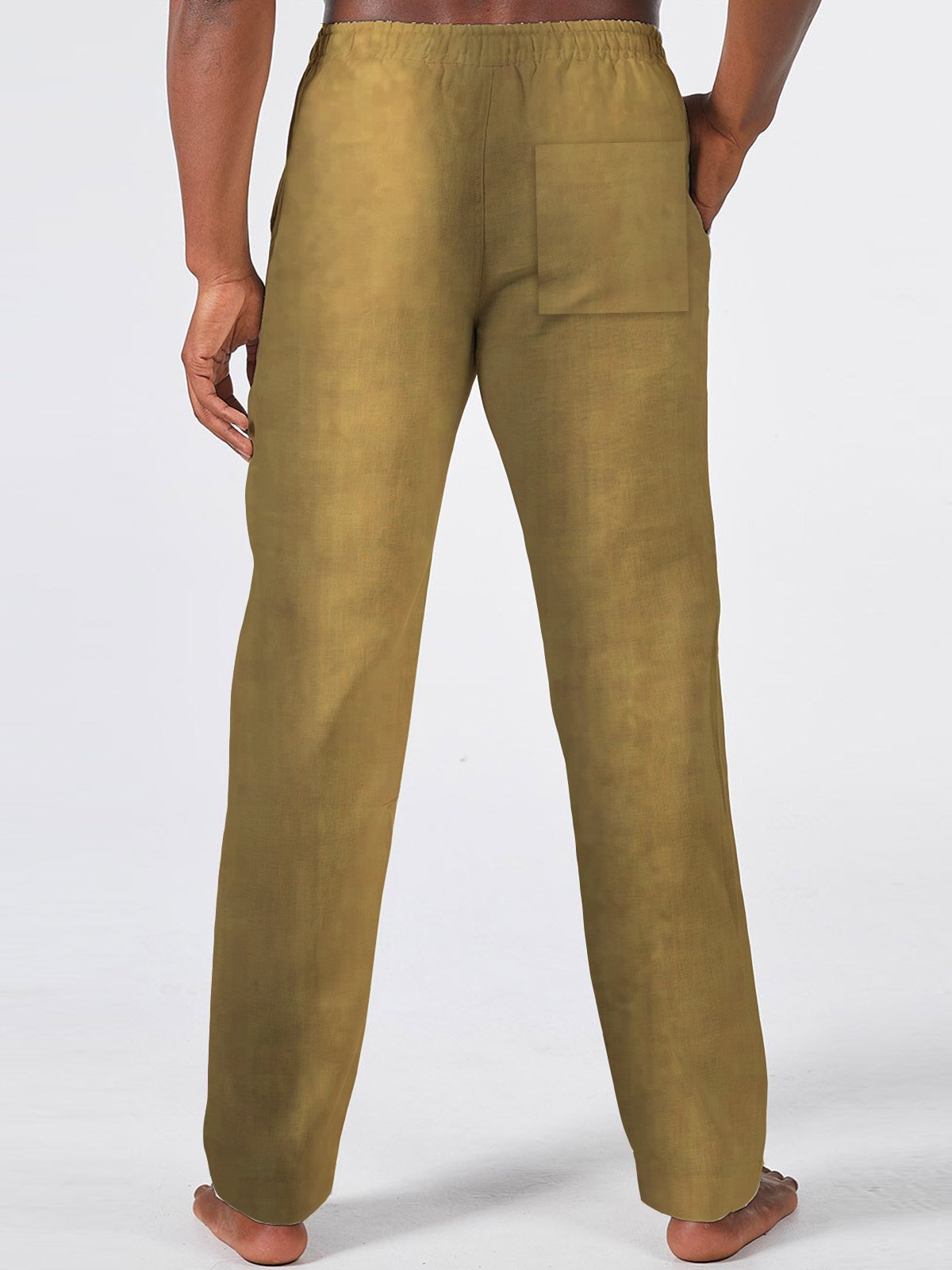 JoyMitty Retro Geometric Azcott Print Men's Casual Trousers