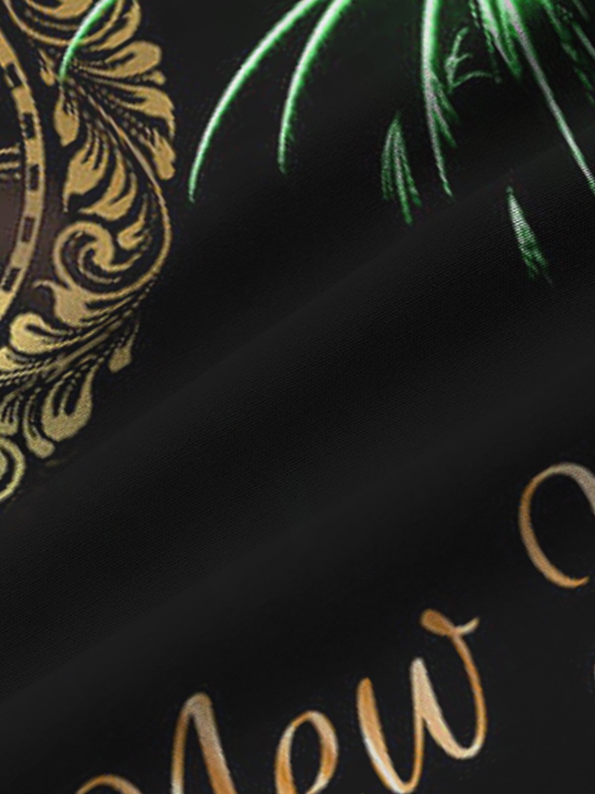 New Year Fireworks Print Men's Button Pocket Shirt