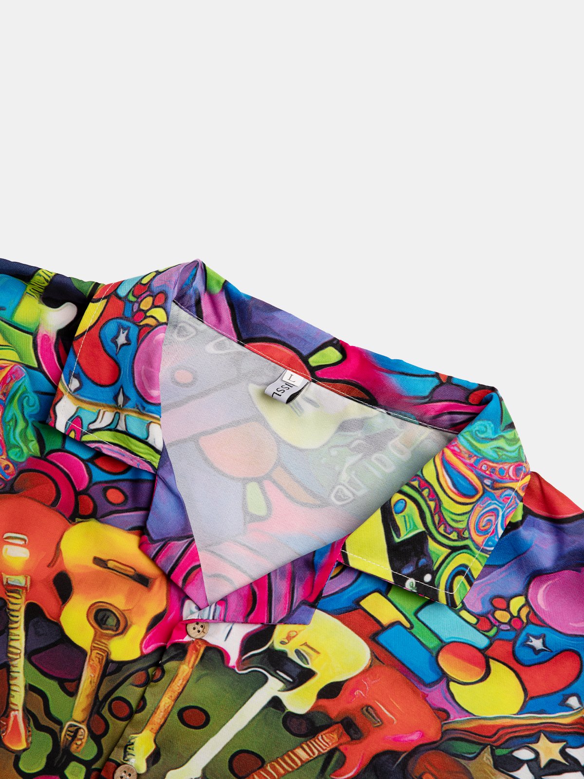 Printed Ombre Shirt Collar Shirts & Tops