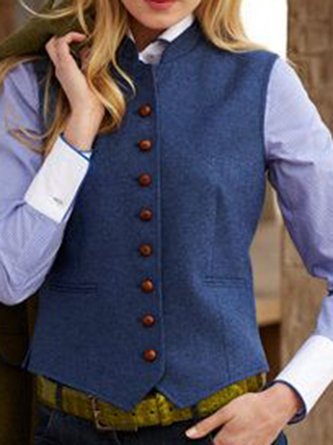Solid Vintage Vest