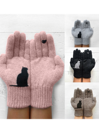 Warmer Knitted Gloves