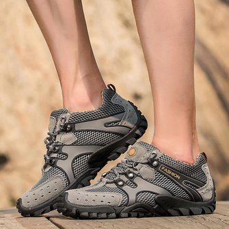 Men's Athletic Mesh Lace Up Breathable Sneakers Hiking Shoes