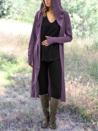 Casual Long Sleeve Hoodie Outwear