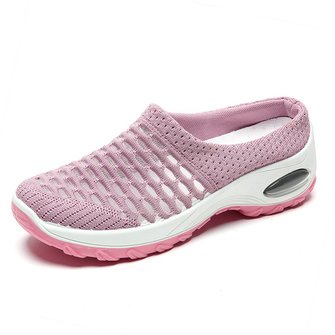 Women Flyknit Fabric Daily Summer Mules Slippers