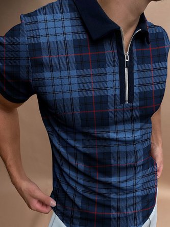 Plaid Casual Polo shirt