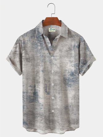 Men's Resort Hawaiian Seersucker Wrinkle Free Shirt