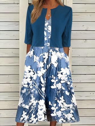 Regular Fit Casual Floral Two Piece Sets