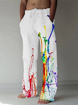 JoyMitty Men's Art Boardshorts Casual Pants Comfortable Soft Pants