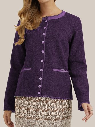 Casual Short Knit Coat
