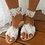 White Date Pu Summer Flat Heel Slippers