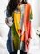 CLEARANCE Multicolor Crew Neck Abstract Long Sleeve Shift Shirts & Tops