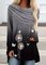 Casual Printed Gradient Long Sleeve Tops