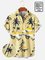 Men's Vintage Wrinkle Free Casual Shirts Beach Palms Sunset Seersucker Tops