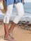 Plain color patterned elastic waist lace high elastic pants Capri Leggings Plus Size