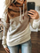 CLEARANCE Long Sleeve Shift Stripes Hoodie Sweatshirt