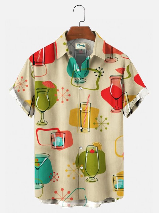 Men's 50's New Style Short Sleeve Casual Loose Shirt