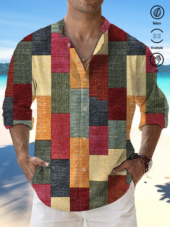 JoyMitty Instrument Guitar Music Beauty Print Men's Button Pocket Shirt