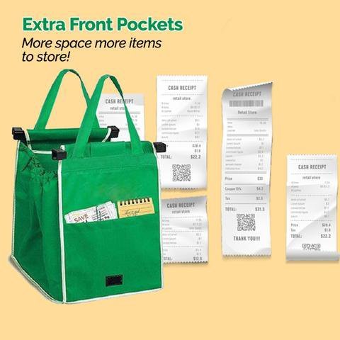ClipToCart Reusable Trolley Shopping Bag