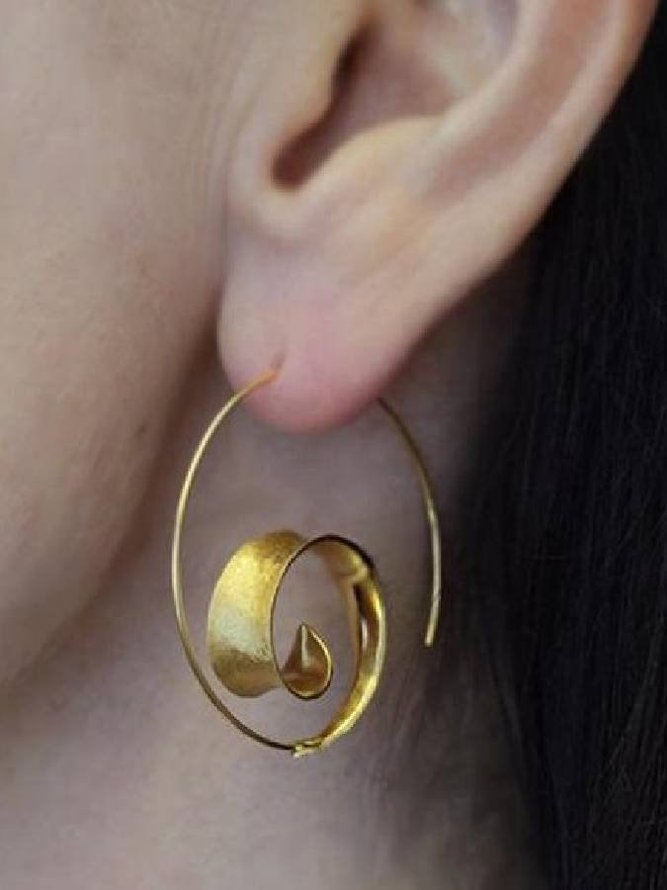 JOYMITTY Women Sweet  Spiral Earrings