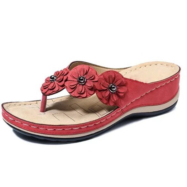 Women Flip-flops Platform Summer Flower Slippers