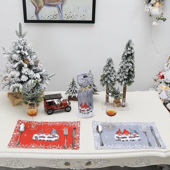 Christmas Cute Cartoon Placemat Table Mat