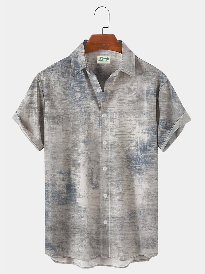 Men's Resort Hawaiian Seersucker Wrinkle Free Shirt