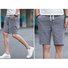 Men's Casual Loose Shorts Breathable Cotton Linen Beach Shorts