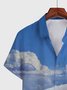 Square Neck Cotton-Blend Abstract Shirts & Tops