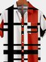 Hawaiian Retro Geometric Abstract Elements Men's Casual Short-sleeved Shirt