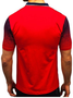 Casual Henley Collar Ombre Polo Shirts & Tops