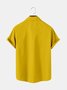 Mens Simple Coconut Tree 3D Printed Hawaiian Shirt Short-sleeved Top & Tops