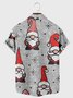 Short Sleeve Christmas Shirt Collar Shirts & Tops