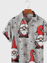Short Sleeve Christmas Shirt Collar Shirts & Tops