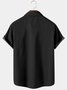 Hawaiian Retro Geometric Abstract Elements Men's Casual Short-sleeved Shirt
