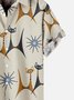 Men's Cat Geometric Printed Casual Vintage Shirts & Tops