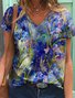 Regular Fit Floral Vacation Short Sleeve T-shirt