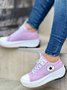 Cloth Lace-up Sneakers